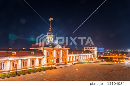 The main building of the Cannon Yard on the territory of the Kazan Kremlin at summer night The main building of the Cannon Yard on the territory of the Kazan Kremlin at summer night 131040844