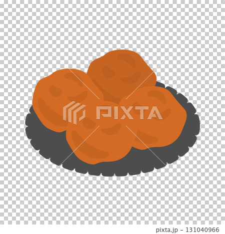 お皿に乗った梅干し(はちみつ味) イラスト お皿に乗った梅干し(はちみつ味) イラスト 131040966