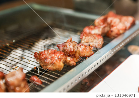 Chinese food. Grilled lamb ribs 131040971