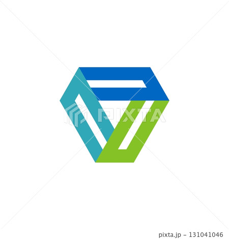 Colorful Triangle Logo Template Illustration Design. Vector EPS 10. 131041046