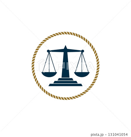 Scale of Justice Logo Template Illustration Design. Vector EPS 10. 131041054