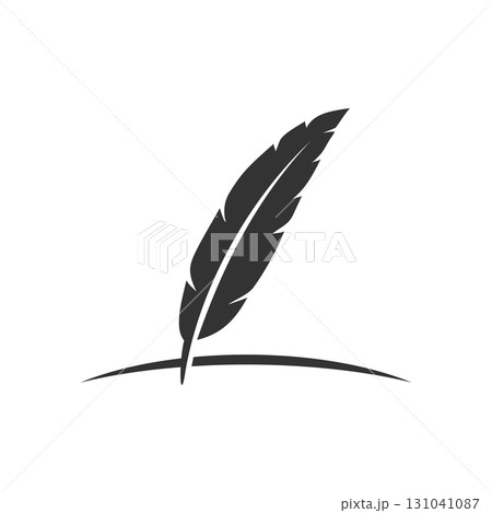 Feather Pen Logo Template Illustration Design. Vector EPS 10. 131041087