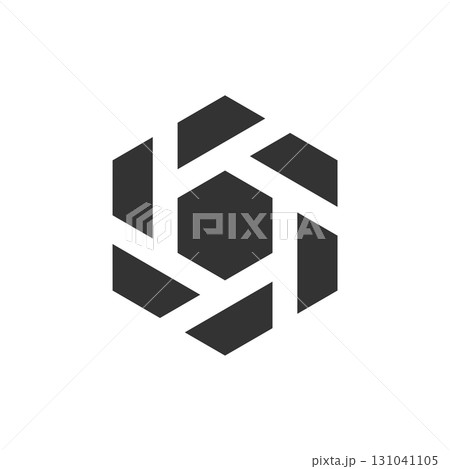 Hexagon Shape Logo Template Illustration Design. Vector EPS 10. 131041105
