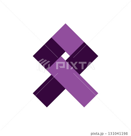 Origami Diamond Ribbon Logo Template Illustration Design. Vector EPS 10. Origami Diamond Ribbon Logo Template Illustration Design. Vector EPS 10. 131041198