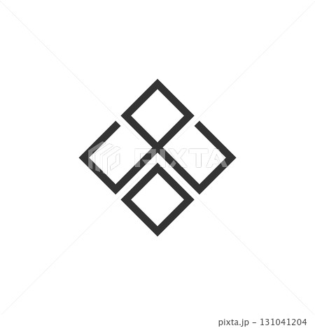 Square Line Logo Template Illustration Design. Vector EPS 10. Square Line Logo Template Illustration Design. Vector EPS 10. 131041204