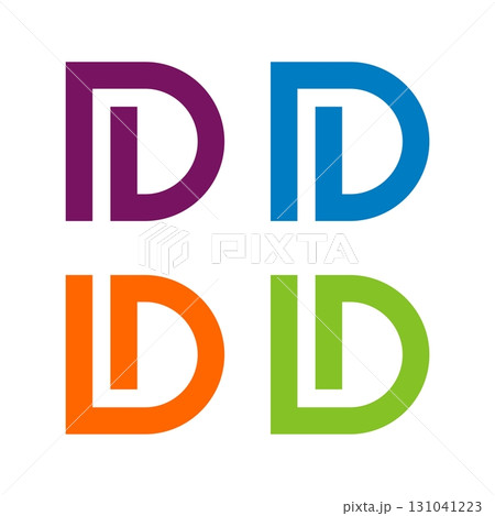 set Letter D Logo Template Illustration Design. Vector EPS 10. set Letter D Logo Template Illustration Design. Vector EPS 10. 131041223