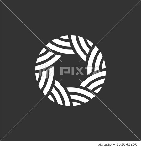 Flower Circle Line Logo Template Illustration Design. Vector EPS 10. Flower Circle Line Logo Template Illustration Design. Vector EPS 10. 131041250