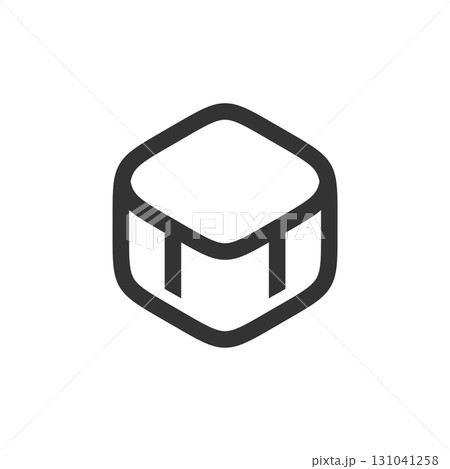 Hexagonal Line Logo Template Illustration Design. Vector EPS 10. 131041258