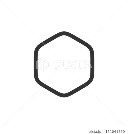 Hexagonal Line Logo Template Illustration Design. Vector EPS 10. 131041260