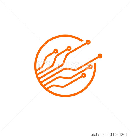 Electronic Circuit Line, Technology Logo Template Illustration Design. Vector EPS 10. 131041261