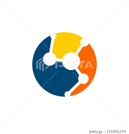 Molecule Technology Logo Template Illustration Design. Vector EPS 10. 131041274