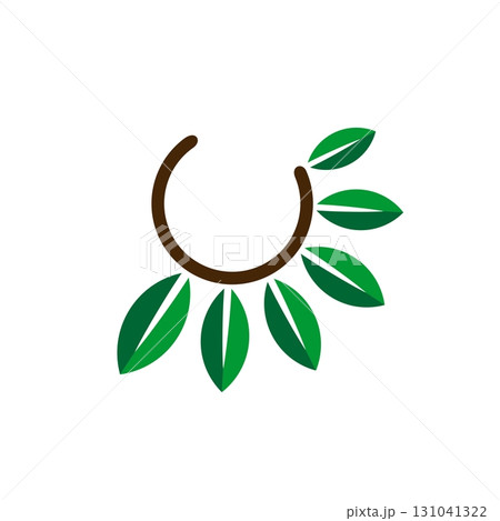 Ornamental Leaves Flower Logo Template Illustration Design. Vector EPS 10. 131041322