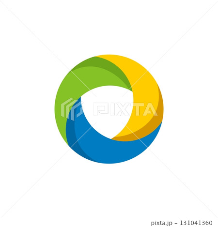 Circle Lens Colorful Logo Template Illustration Design. Vector EPS 10. 131041360