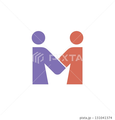 Letter M Couple Man Letter Logo Template Illustration Design. Vector EPS 10. Letter M Couple Man Letter Logo Template Illustration Design. Vector EPS 10. 131041374