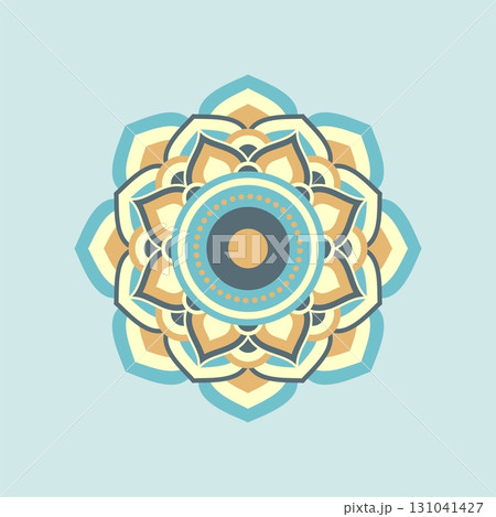 Mandala Ornament Design Vector Logo Template Illustration Design. Vector EPS 10. 131041427
