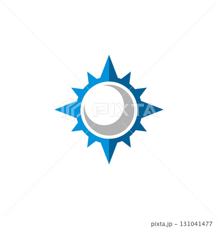 Compass Rose Swoosh Logo Template Illustration Design. Vector EPS 10. 131041477