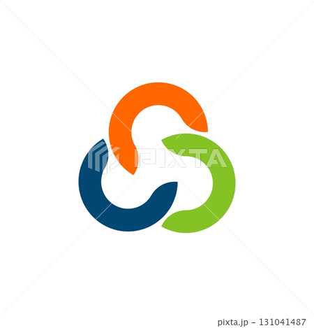 Colorful Swoosh Triangle Abstract Logo Template Illustration Design. Vector EPS 10. Colorful Swoosh Triangle Abstract Logo Template Illustration Design. Vector EPS 10. 131041487