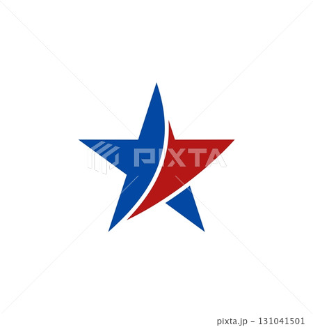 Swoosh and Star Logo Template Illustration Design. Vector EPS 10. 131041501
