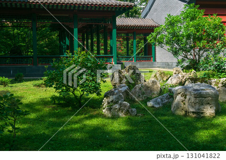 traditional architecture in Chinese garden 131041822