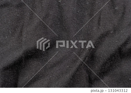 Macro Texture of Worn Blue Cotton Elastane Fabric Vintage Background 131043312