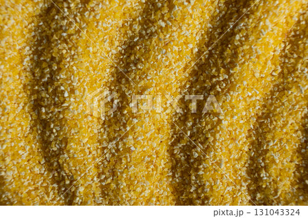 Abstract Yellow Cooking Corn Grits Background. Abstract Yellow Cooking Corn Grits Background. 131043324