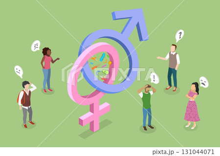 3D Isometric Flat Vector Illustration of Sexually Transmitted Infections, Viruses and Bacterias 3D Isometric Flat Vector Illustration of Sexually Transmitted Infections, Viruses and Bacterias 131044071