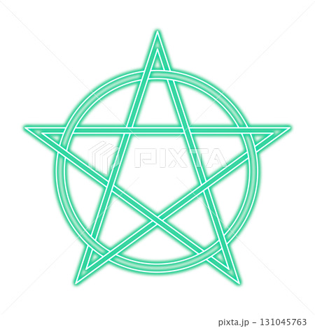 透明背景の緑色に光る魔法陣 透明背景の緑色に光る魔法陣 131045763