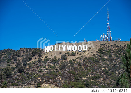 アメリカカリフォルニアのハリウッドサイン 131046211