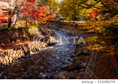 【静岡県】修善寺温泉 桂川の紅葉 【静岡県】修善寺温泉 桂川の紅葉 131046254