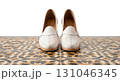 Blank mojaris worn mockup, isolated close-up Blank mojaris worn mockup, isolated close-up 131046345