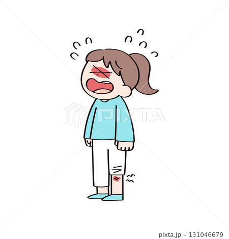 怪我をした子供のイラスト 怪我をした子供のイラスト 131046679