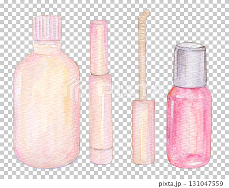水彩イラスト 手描きイラスト アナログイラスト コスメグッズ 水彩イラスト 手描きイラスト アナログイラスト コスメグッズ 131047559