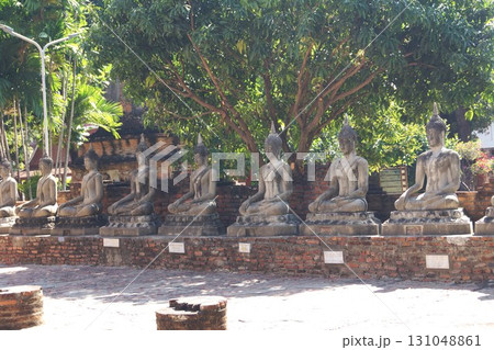 タイ アユタヤ ワット・ヤイチャイモンコン の仏像 タイ アユタヤ ワット・ヤイチャイモンコン の仏像 131048861