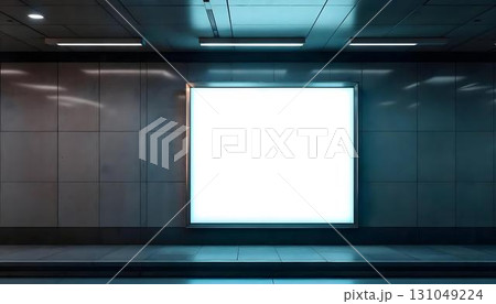 A large blank screen in an empty room, suitable for mockup advertising and creative presentations A large blank screen in an empty room, suitable for mockup advertising and creative presentations 131049224