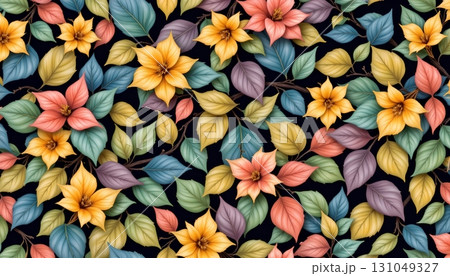 exotic wildflower crocuses flower pattern in exotic wildflower crocuses flower pattern in 131049327
