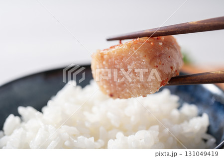 辛子明太子とご飯 131049419