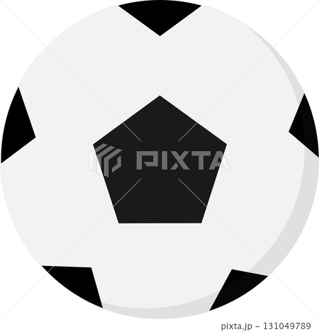 シンプルなサッカーボールの球 シンプルなサッカーボールの球 131049789