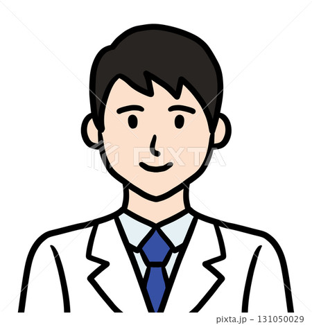 白衣の若い男性 医師 科学者 研究者 アイコン 白衣の若い男性 医師 科学者 研究者 アイコン 131050029