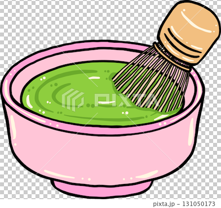 Matcha Tea with Whisk Illustration Hand Drawn Matcha Tea with Whisk Illustration Hand Drawn 131050173