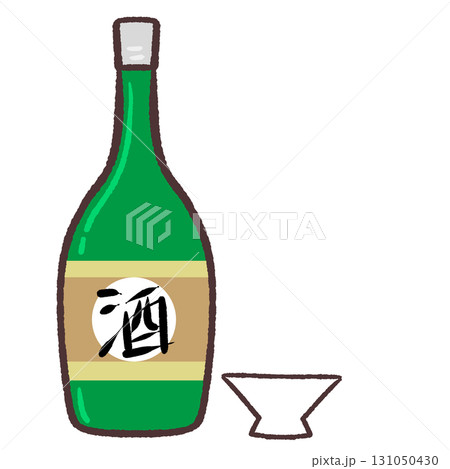お酒とおちょこのイラスト 131050430