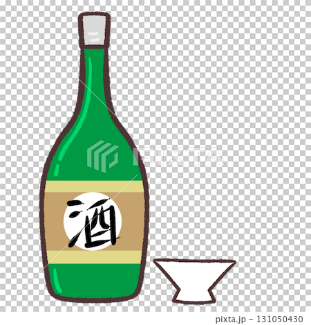 お酒とおちょこのイラスト 131050430