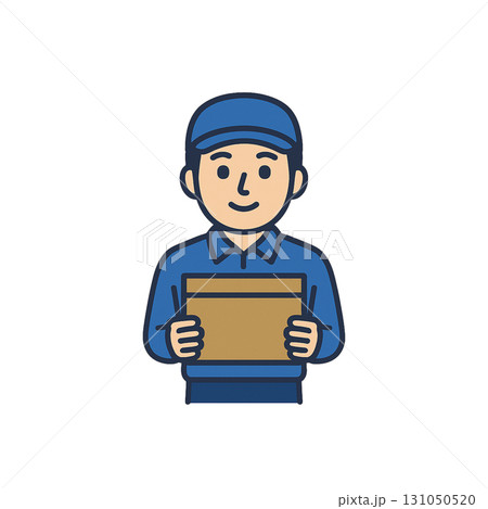 宅配便のカラーアイコン、素材、背景なし、イラスト、資料作り、職業 宅配便のカラーアイコン、素材、背景なし、イラスト、資料作り、職業 131050520