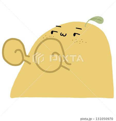 illustration of a cartoon lemon 131050970