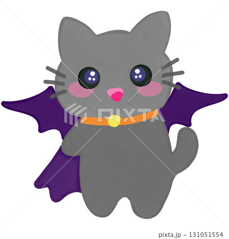 Kawaii kitty style in Halloween theme Kawaii kitty style in Halloween theme 131051554