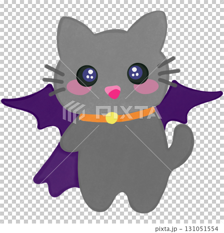 Kawaii kitty style in Halloween theme  131051554