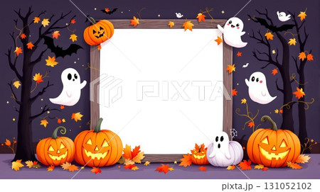 ハロウィンのかわいいフォトフレーム 131052102