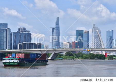 Ho Chi Minh City with Saigon River 131052436