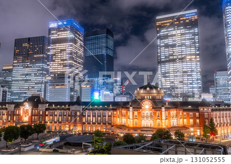《東京都》東京駅・丸の内都市夜景 131052555