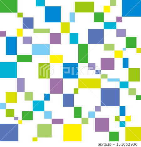幾何学模様 四角形 白背景 幾何学模様 四角形 白背景 131052930