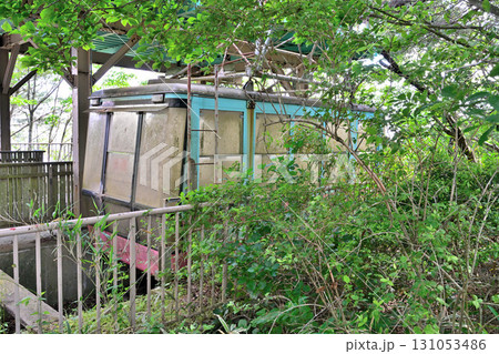 撤去解体が決まった　表六甲山線　ロープウェイ駅「天狗岩駅」乗り換え地点 131053486